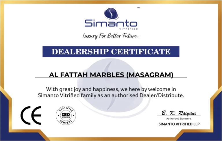 AL FATTAH MARBLES Certifications